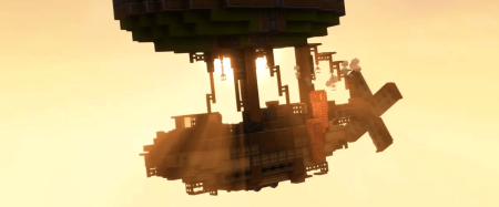 MINECRAFT-DA DEMƏK OLAR KI, TAM HÜQUQLU BIR UÇAN GƏMI QURULDU